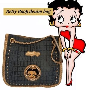 Betty boop denim bag